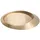Nklaus Kerzenteller oval 13x9cm Messing Gold