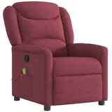 vidaXL Massagesessel Weinrot Stoff