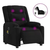 vidaXL Massagesessel Elektrisch Schwarz Stoff