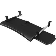 DataFlex Addit Tastatur- und Mausauszug 223 Schwarz, Ausziehbare Ablage für Tastatur und Maus, Für Tastaturen bis zu 520 mm Breite, Mauspad für Links- und Rechtshänder