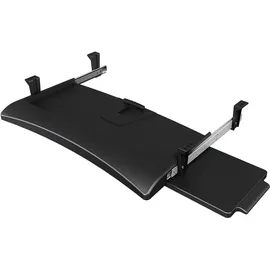 DataFlex Addit Tastatur- und Mausauszug 223 Schwarz, Ausziehbare Ablage für Tastatur und Maus, Für Tastaturen bis zu 520 mm Breite, Mauspad für Links- und Rechtshänder