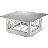Vevor Schornsteinabdeckung Edelstahl 304 Kaminhaube 582x582x245mm Kaminabdeckung Vogelschutz Regenhaube Schornsteinhaube 2 Installationsmethode Kaminhut kompatibel mit verschiedenen Schornsteintypen