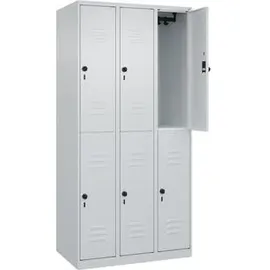 C+P Classic Plus Spind 90 x 50 x 185 cm lichtgrau