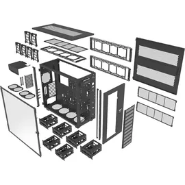 Thermaltake AX700 TG Black | Workstation-Gehäuse