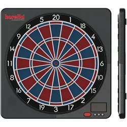 Karella Elektronische Dartscheibe - Dartautomat "CB-Smart" mit App-Steuerung inkl. 6 Softdarts,schwarz,