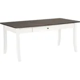 Esstisch HOME AFFAIRE "Palermo", grau (weiß, grau), B:140cm H:75cm T:90cm, Tische, Esstisch, mit Auszugsfunktion und 2 Schubladen, FSC zertifiziert