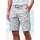 John Devin Cargoshorts JOHN DEVIN "- Bermuda mit Cargotaschen und sommerlichem Palmen Druck", Herren, Gr.