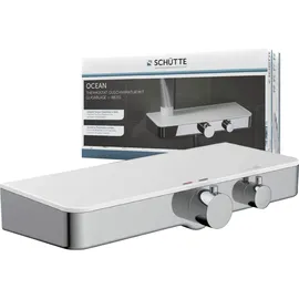 Schütte OCEAN Duschthermostat mit Ablage für 1 Verbraucher Chrom/Weiß 60535