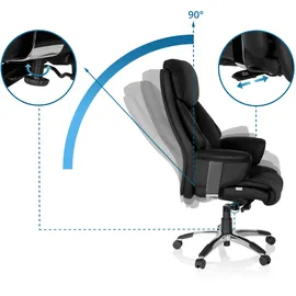 HJH Office Prado Leder schwarz