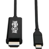 Tripp Lite U444-003-H4K6BE USB-C-zu-HDMI-Adapterkabel (Stecker/Stecker), 4K 60 Hz, 4:4:4, Thunderbolt 3-kompatibel, Schwarz, 0,9 m