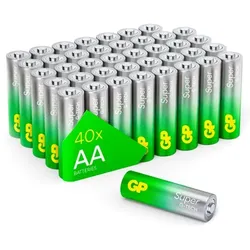 1x40 GP Super Alkaline AA Mignon Batterien PET Box GPSUP15A900C40