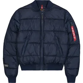 Alpha Industries Ma-1 Logo Steppjacke Ultra Navy  S
