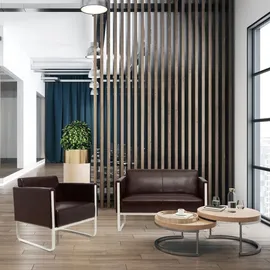 HJH Office ARUBA Kunstleder 1-Sitzer Braun