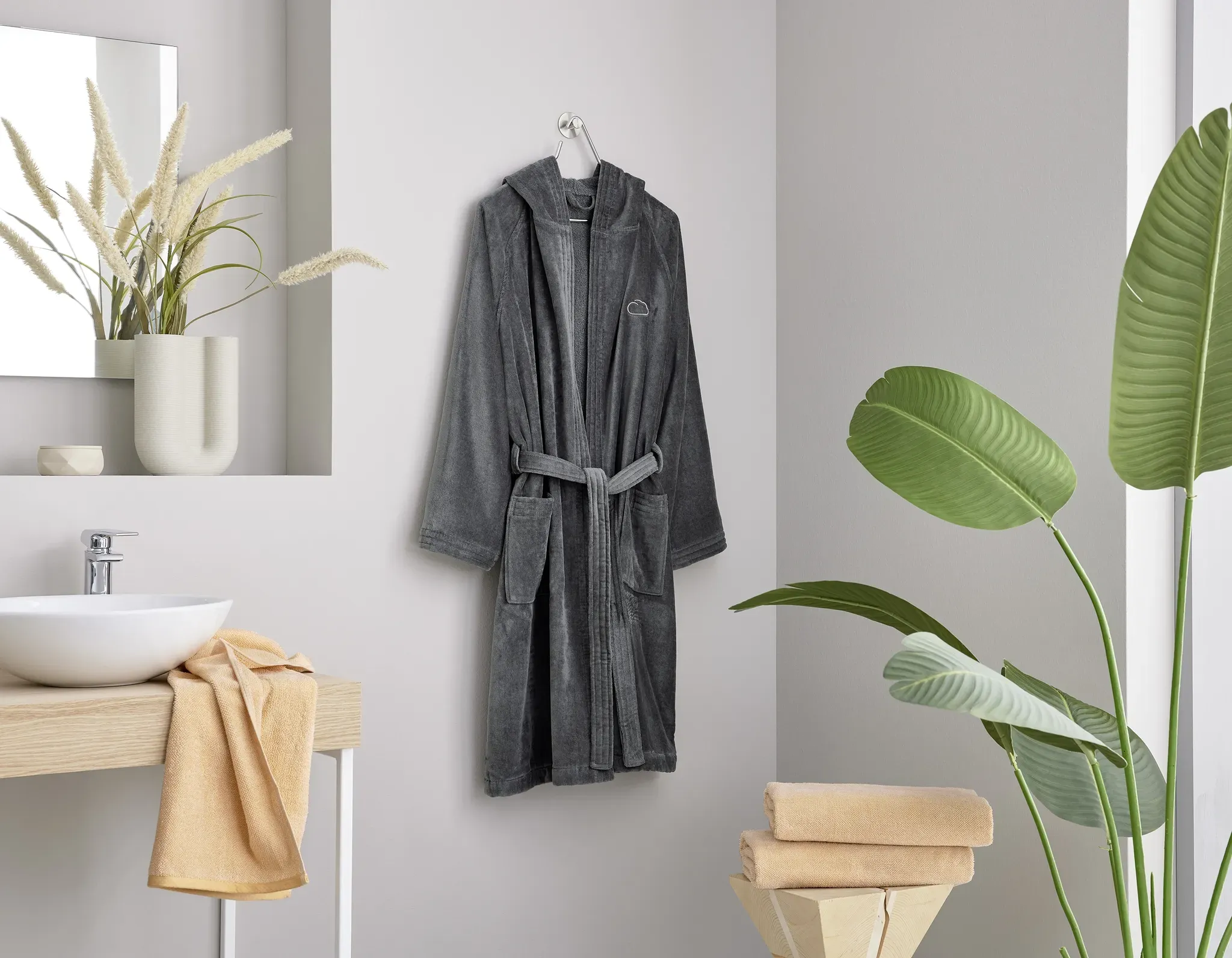 Unisex-Bademantel KLEINE WOLKE 
