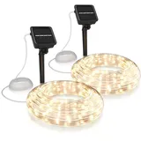 Bearware Lichterkette Solar 10m transparent 100 Leds inkl. Solarpanel