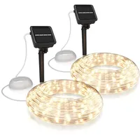 Bearware Lichterkette Solar 10m transparent 100 Leds inkl. Solarpanel