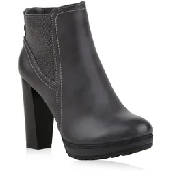 Damen Ankle Boots in Schwarz
