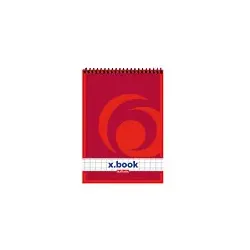 Herlitz 00110734, Rot, A7, 50 Blätter, 60 g/m2, Kariertes Papier
