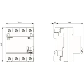 Siemens FI-Schutzschalter Typ B 63A 5SV3346-4