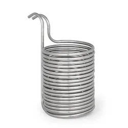 Klarstein Chiller 12 Eintauchkühler Ø21,5 cm 18 Schleifen 304 Edelstahl Silber