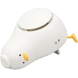 Nackenventilator In Entenform, Kleiner, Per Usb Aufladbarer Ventilator Mit Kabel Und Eingebautem Akku.