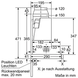 Neff D49ED52X1 Flachschirmhaube 90 cm silbermetallic
