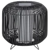 Dehner Solar-Laterne Bari Kunststoff/Metall Ø 30 cm Höhe 30 cm IP44 anthrazit