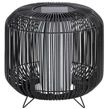 Dehner Solar-Laterne Bari Kunststoff/Metall Ø 30 cm Höhe 30 cm IP44 anthrazit
