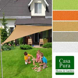 casa pura Wasserabweisendes Sonnensegel dreieckig 300 x 300 x 300 cm Sand