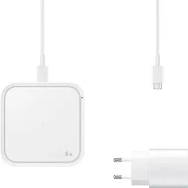 Samsung Wireless Charger Pad mit Schnellladeadapter EP-P2400T White