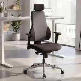 FineBuy QENTIN Stoff Schwarz/Grau