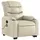 vidaXL Massagesessel mit Aufstehhilfe Kunstleder 93 x 99,5 x 0 cm Creme