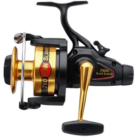 Penn Front Drag Spinnrolle - Black / Gold - 760 Slammer Classic Live Liner Reel Box Freilaufrolle,