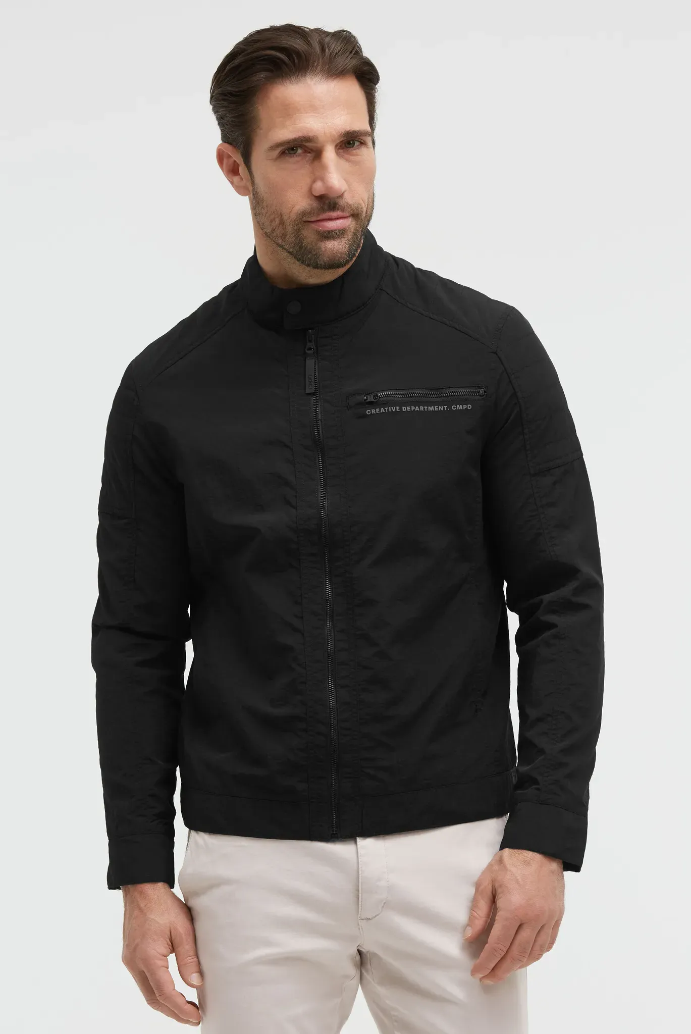 Outdoorjacke CMPD, Herren, Gr. L, schwarz, Web, Material: 100% Polyamid, Futter: 100% Polyester, unifarben, regular fit normal, eingesetzt elastischer Bund, Jacken Outdoorjacke, mit Brusttasche