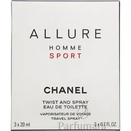 Chanel Allure Homme Sport Eau de Toilette refillable 20 ml + Refill 2 x 20 ml