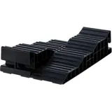 Froli Stufenkeil 2er Set 17,3 x 13 x 53 cm Schwarz