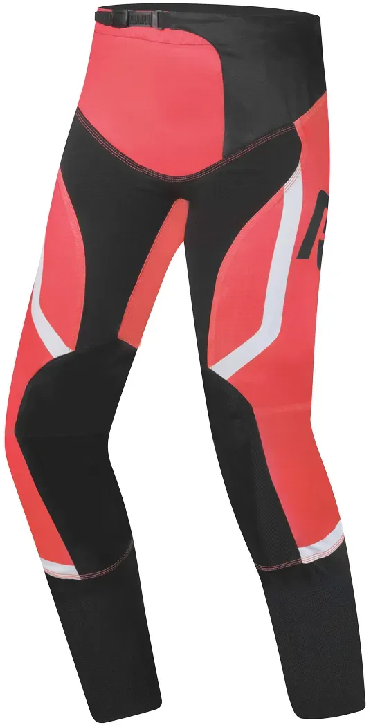 Bogotto Ares-MTN Motocross Hose, schwarz-weiss-rot, Größe 36 für Männer