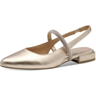 Marco Tozzi by Guido Maria Kretschmer Damen Slingpumps Spitz Elegant, Gold (Gold), 38 EU