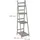 Relaxdays Blumentreppe 160 x 41 x 50 cm Grau