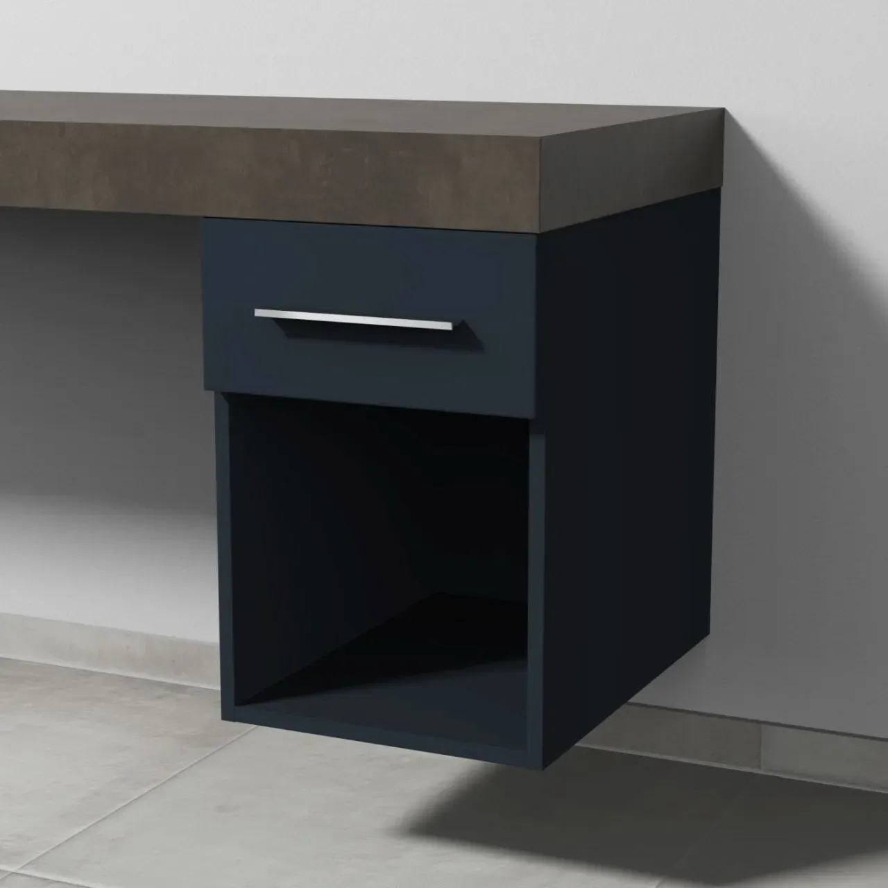 Sanipa Anbau-/Solitärschrank 2morrow (G3351) 510x350x520 Marine-Matt, G33511R G33511R