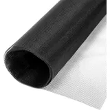 QWORK® 1 Stücke Fenster Fliegengitter, Fliegennetz aus Glasfaser, 200 x 200 cm, hält die Frischluftzirkulation, schwarz, 18 Mesh