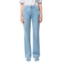 MAC Wide Leg Jeans in Bleached mit Bügelfalte-D42 /