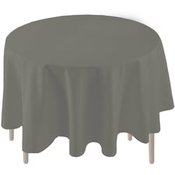 Apelt Tischdecke Uni 150 cm Mischgewebe Grau Anthrazit