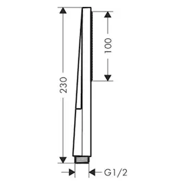 Hansgrohe Pulsify E 1 Strahlart, EcoSmart+, Mattschwarz