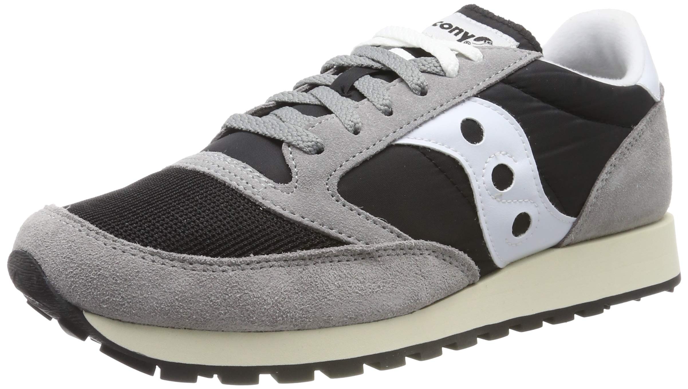 Saucony Herren Jazz Original Vintage Sneaker, Mehrfarbig (Grey/Black/White 37), 37 EU