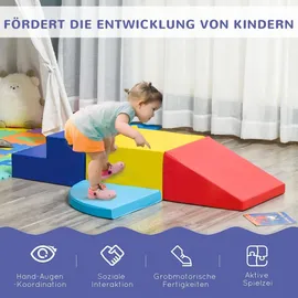 Homcom Softbausteine Schaumstoffbausteine 4 TLG für 12 bis 36 Monate Kinder