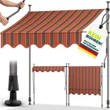 tillvex Klemmmarkise 400 cm orange/beige