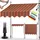 tillvex Klemmmarkise 400 cm orange/beige