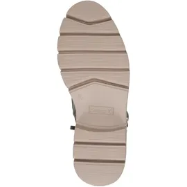 CAPRICE Damen Stiefeletten zum Schnüren aus Leder mit Schnalle, Grün 40 EU