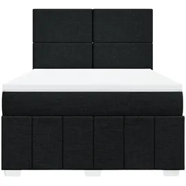 vidaXL Boxspringbett 140 x 200 cm Schwarz